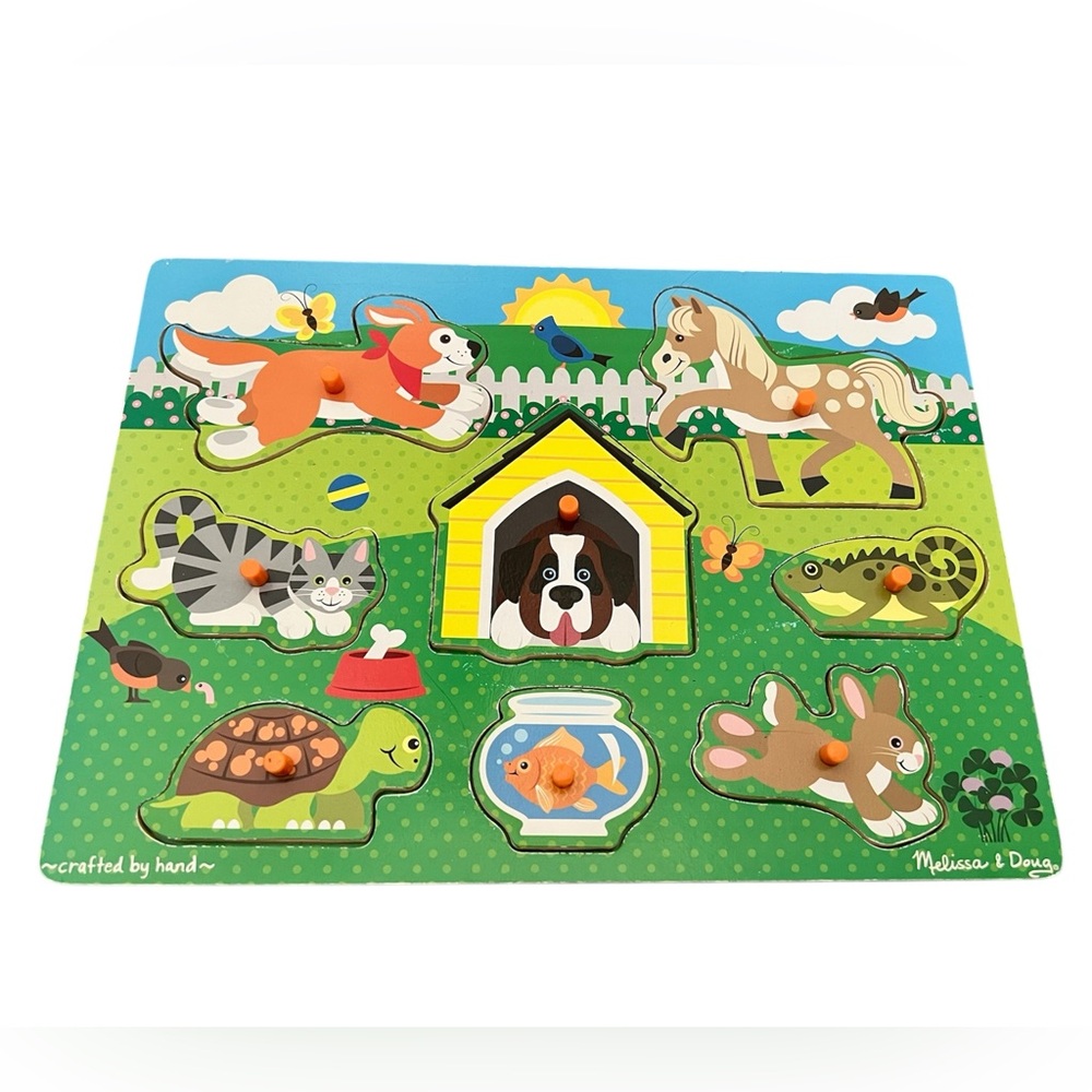 EUC - Melissa & Doug Pets Wooden Puzzle